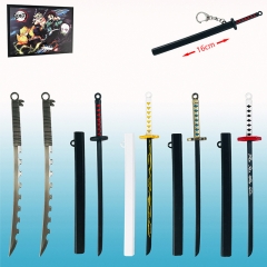 Demon Slayer: Kimetsu no Yaiba Cosplay Decorative Weapon Model Anime  Keychain Pendant Set