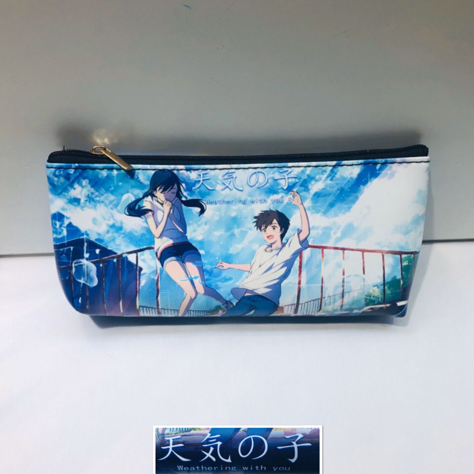 Tenki no Ko/Weathering with You  Newest Cartoon Cosplay Canvas Anime Pencil Bag