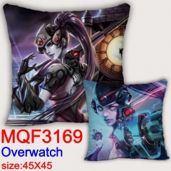 Overwatch Cartoon Cosplay Double Side Decorative Chair Cushion Cartoon Anime Square Pillow 45X45