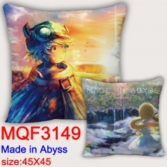 Made In Abyss Cartoon Cosplay Double Side Decorative Chair Cushion Cartoon Anime Square Pillow 45X45