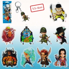9Style One Piece Cosplay Collection Acrylic Anime Keychain