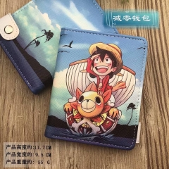 One Piece Cartoon Cosplay Purse PU Leather Anime Short Wallet