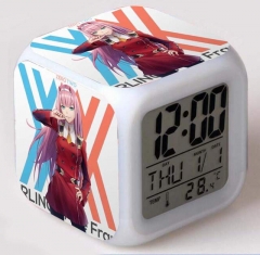 DARLING in the FRANXX Cartoon Colorful Change Anime Clock