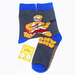 Simpsons Cosplay Cosplay Unisex Free Size Anime Long Socks