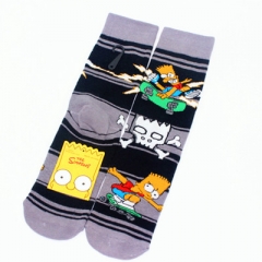 Simpsons Cosplay Cosplay Unisex Free Size Anime Long Socks