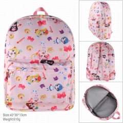 Pretty Soldier Sailor Moon Anime Cosplay Cartoon Canvas Colorful Backpack Bag