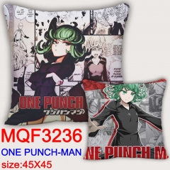 One Punch Man Cartoon Cosplay Double Side Decorative Chair Cushion Cartoon Anime Square Pillow 45X45