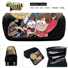 Gravity Falls For Student Canvas Anime Pencil Bag 20*10*7.5cm