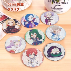 Re: Zero Kara Hajimeru Isekai Seikatsu Cartoon Pattern Pin Anime Badge Brooches Set 58MM