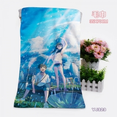 Tenki no Ko/Weathering with You One Side Cartoon Pattern Anime Towel