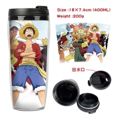 One Piece Cartoon Insulation Cup Heat Sensitive Mug 400ML