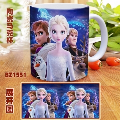 Frozen Custom Design Movie Cosplay Color Printing Anime Mug Ceramics Cup