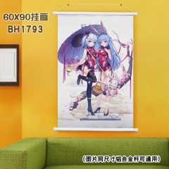 Bilibili Waterproof Anime Wallscrolls Cosplay Cartoon Wall Scrolls Decoration