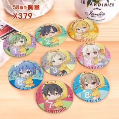 Kagerou Project Cartoon Pattern Pin Anime Badge Brooches Set 58MM
