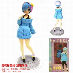 Re: Zero kara Hajimeru Isekai Seikatsu Rem Cartoon Character Model Toy Anime PVC Figure 24cm