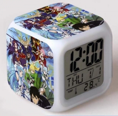 Sword Art Online/SAO Cartoon Square Colorful Change Anime Alarm Clock