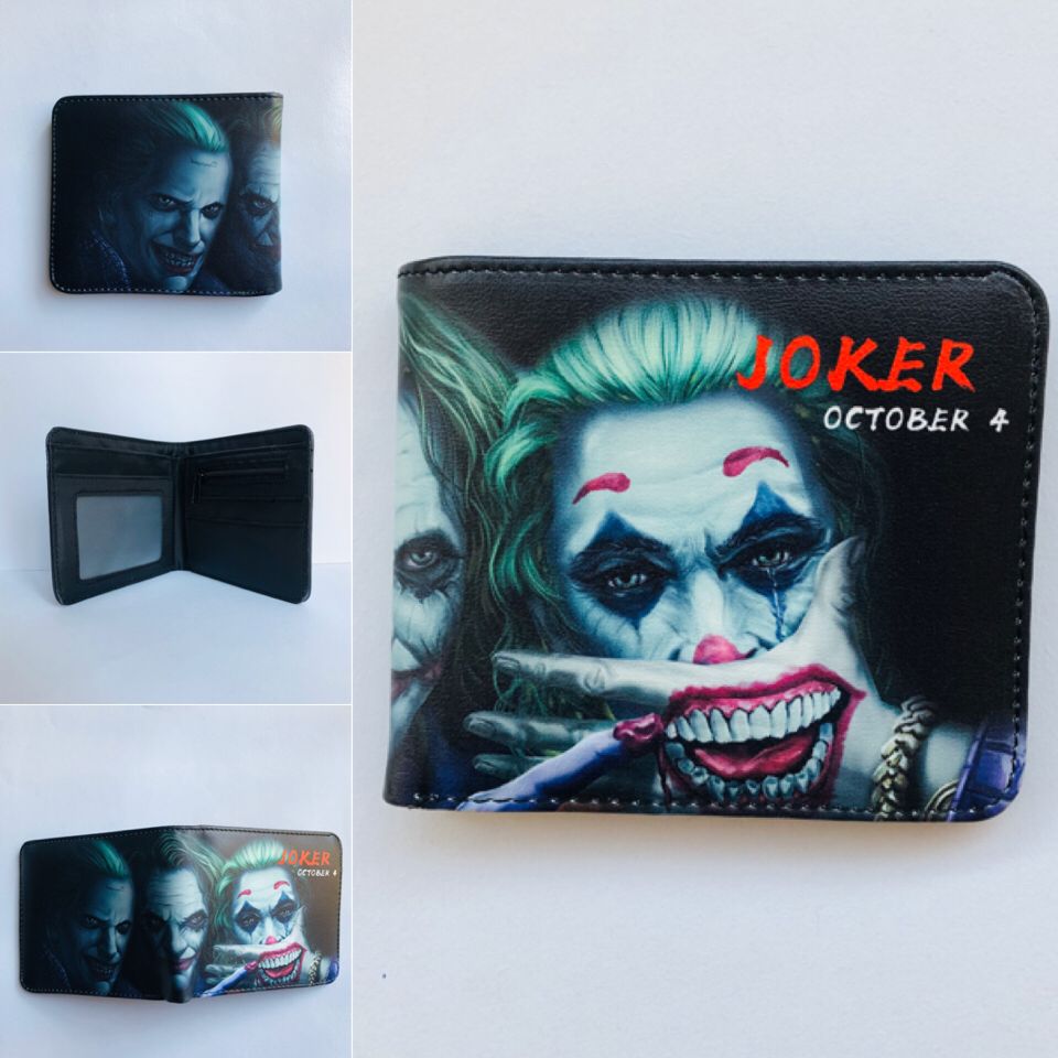 Suicide Squad Movie Colorful Coin Purse Bifold PU Anime Short Wallet