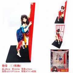 Wholesale Native Sexy Girl Cartoon PVC Model Toys Soft Body Anime Action Figure 28cm