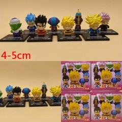 8PCS/SET Dragon Ball Z Cartoon Character Model Toy Wholesale Anime PVC Figure 4-5cm