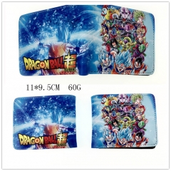 Dragon Ball Z Cartoon Colorful Bifold Coin Purse PU Anime Short Wallet