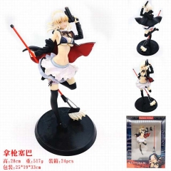 Fate Stay Night Saber Sexy Cartoon Model Toys Collection Anime PVC Figure 28cm
