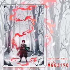 Demon Slayer: Kimetsu no Yaiba Waterproof Anime Wallscrolls Game Cosplay Cartoon Wall Scrolls Decoration 60*90cm