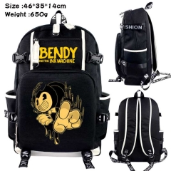 Bendy and the Ink Machine Anime Cosplay Cartoon Canvas Colorful Backpack Bag
