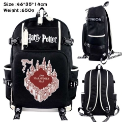 Harry Potter Anime Cosplay Cartoon Canvas Colorful Backpack Bag