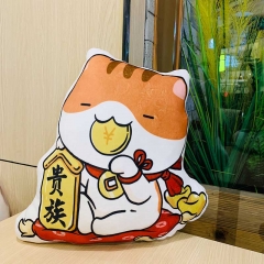 Chinese New Year Lucky Cat Cartoon Pillow Soft Stuffed Pillows