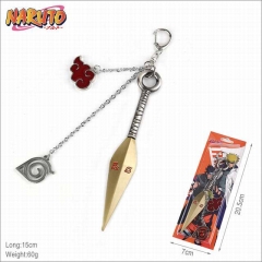 Naruto Cartoon Weapon Pendants Key Ring Decoration Anime Keychain 15cm