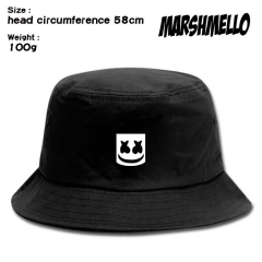 58CM DJ Marshmello Adult Sunshade Cap Bucket Hat