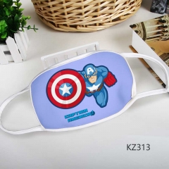 Marvel's The Avengers Captain America Custom Design Cartoon Cosplay Space Cotton Anime Mask