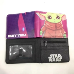 Star War Master Yoda Bifold Coin Purse Decoration Wholesale Anime Short Wallet