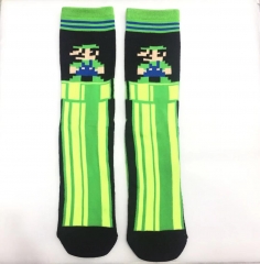 Super Mario Bro Game Cosplay Unisex Free Size Anime Long Socks