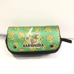 Baby Yoda Movie Cosplay Anime Pen Bag Pencil Case