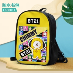 BT21 K-POP BTS Bulletproof Boy Scouts Custom Design Cosplay Cartoon Waterproof Anime Backpack Bag