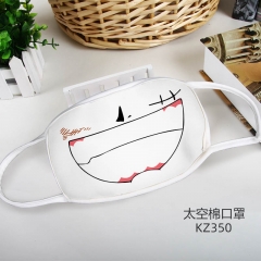 One Piece Color Printing Space Cotton Mask