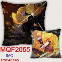 15 Styles Demon Slayer: Kimetsu no Yaiba Cartoon Soft Pillow Game Square Stuffed Pillows 45*45cm