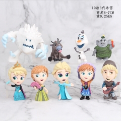 Disney Frozen 3 Generation Cartoon Cosplay Collection Anime PVC Figure Set