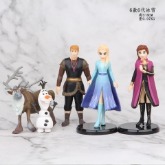 Frozen 6 Generation Cartoon Cosplay Collection Anime PVC Figure Set