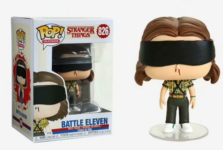 Funko POP 826# Stranger Things Battle Eleven Character Anime PVC Figure Collection Toy