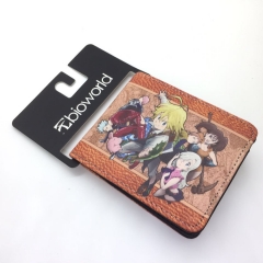 The Seven Deadly Sins Cosplay Color Printing Coin Purse Button Anime Short Wallet