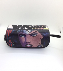 Wonder Woman Movie Cosplay Cartoon PU Pen Bags Anime Pencil Bag For Student