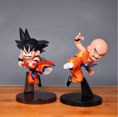 Dragon Ball Goku Kuririn Collection Model Toy Statue Anime PVC Action Figure Set