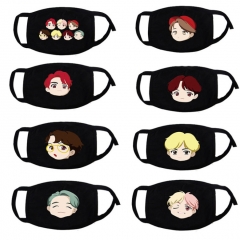 8 Styles K-POP BTS Bulletproof Boy Scouts Cute Wholesale Anime Mask