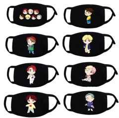 8 Styles K-POP BTS Bulletproof Boy Scouts Cute Wholesale Anime Mask
