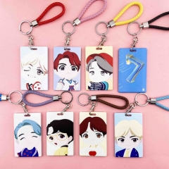 8 Styles K-POP BTS Bulletproof Boy Scouts Wholesale Fancy For Bus Card ID Card Card Cover Anime PU Card Bag