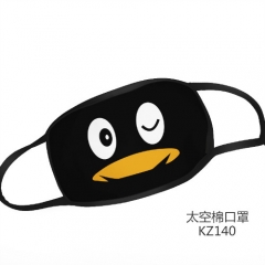 QQ Penguin Cartoon Mask Space Cotton Anime Print Mask