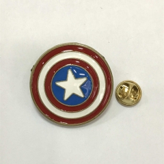 Captain America Movie Cosplay Alloy Pin Anime Brooch