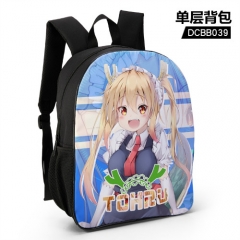 Miss Kobayashi's Dragon Maid Cartoon Custom Design Cosplay Cartoon Waterproof Anime Backpack Bag